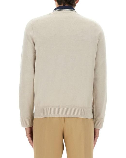 Paul Smith Natural Ps Paul Smith Merino Wool Sweaters for men