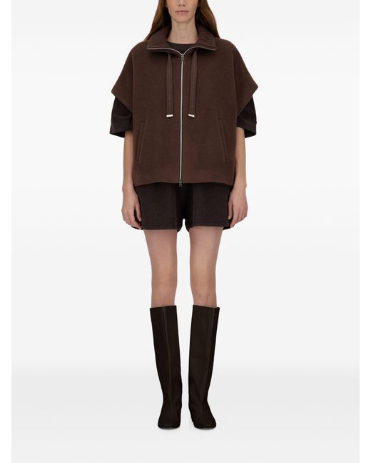Herno Brown Short-Sleeved Jacket