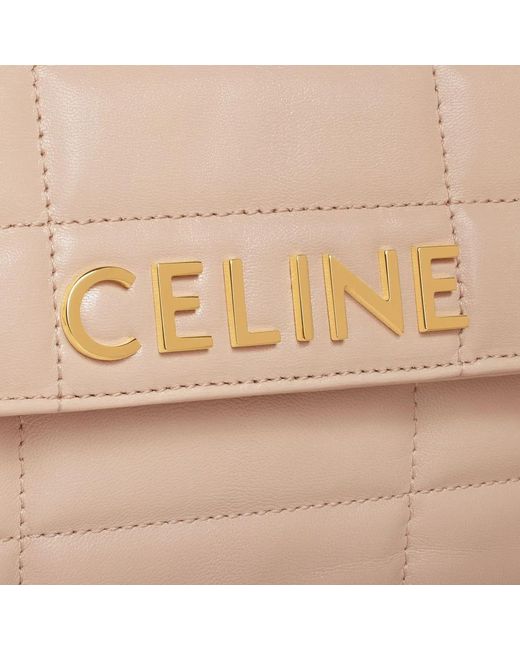 Céline Natural Shoulder Bag Matelasse Monochrome
