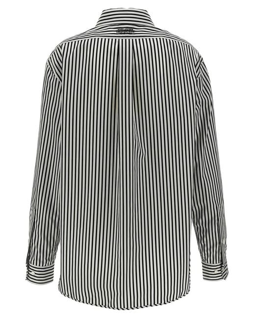 Marc Jacobs Gray 'The Striped Shirt' Shirt