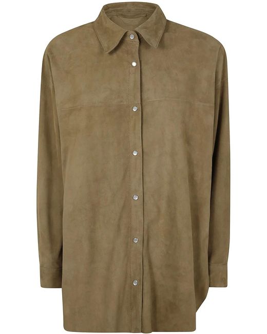 Salvatore Santoro Green Oversized Leather Jacket