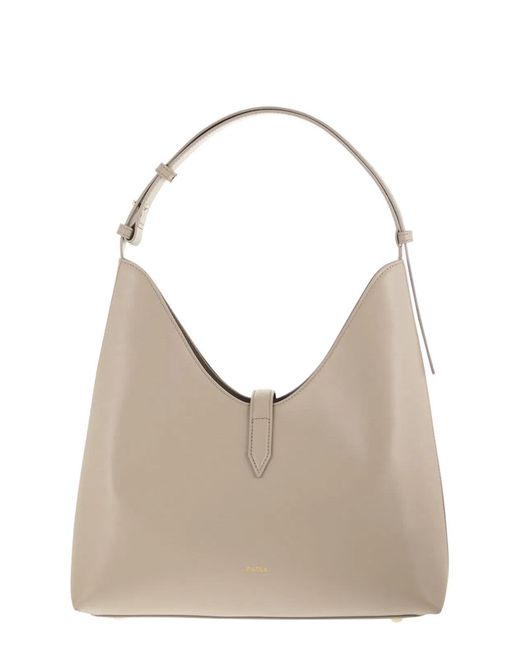 Furla Natural Goccia" Sidney Calf Leather Medium Hobo Bag