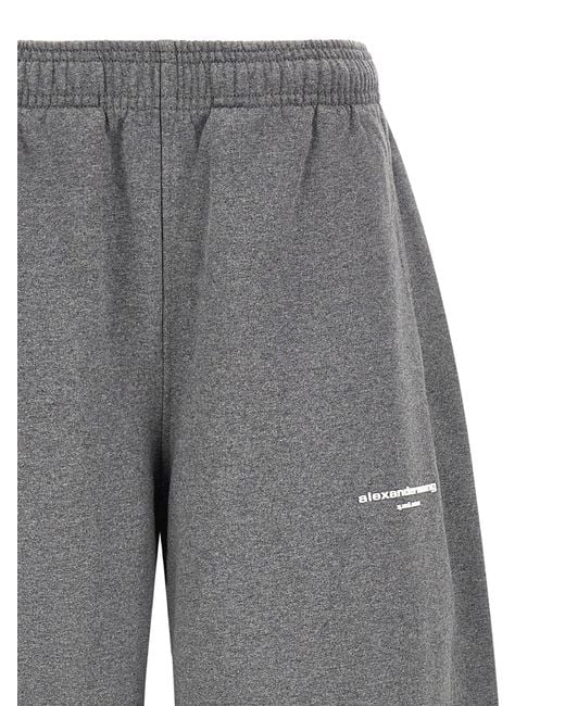 Alexander Wang Gray Cotton Joggers (Workout Pants)