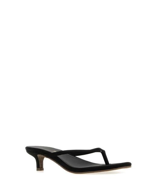 TKEES Black Square Toe Julia Suede