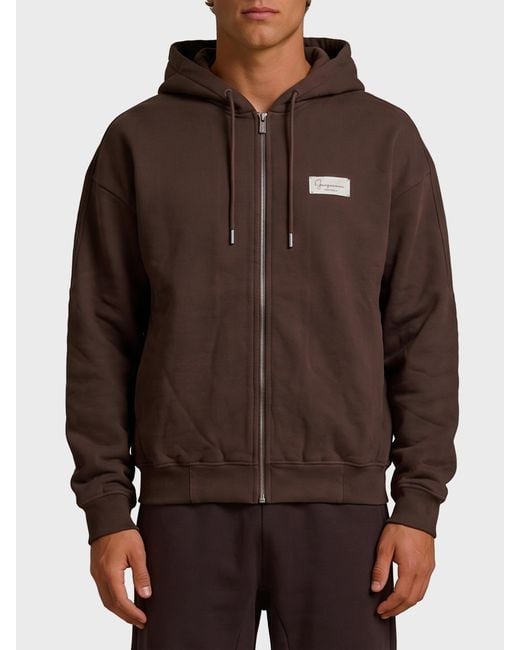 Jacquemus Brown Corso Hoodie for men