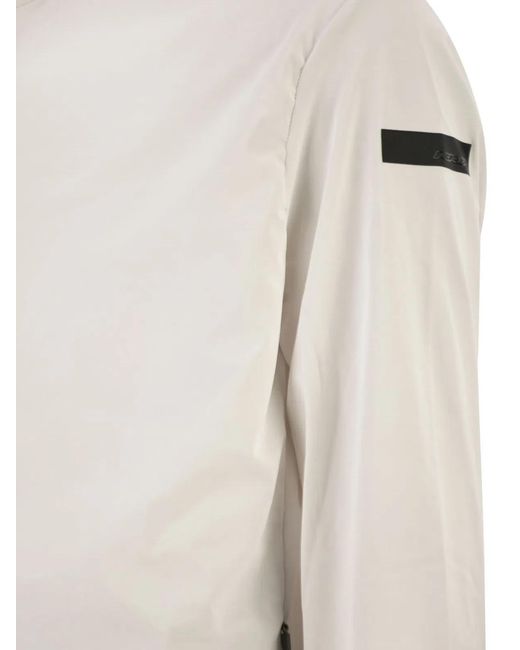 Rrd White Surflex Stretch Technical Hooded Jacket for men