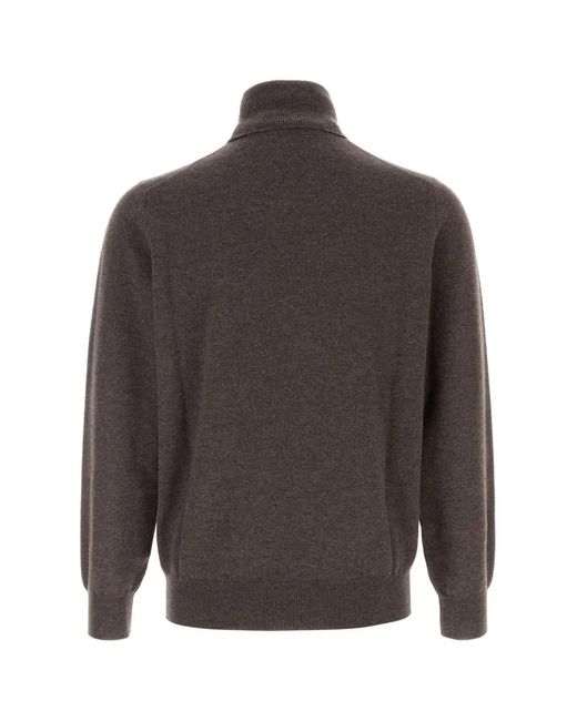 Brunello Cucinelli Gray Regular Sweater for men