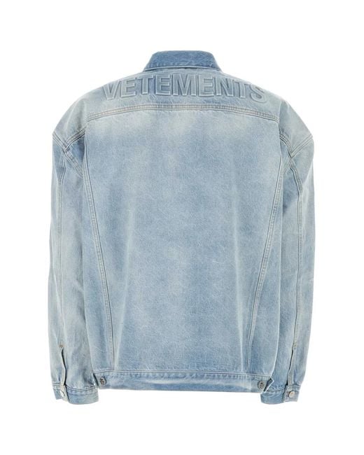 Vetements Blue Denim Jacket