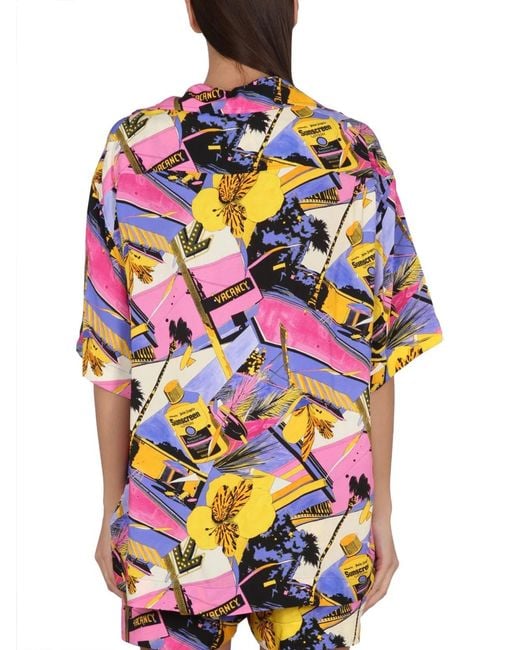 Palm Angels Multicolor Miami Mix Print Shirt