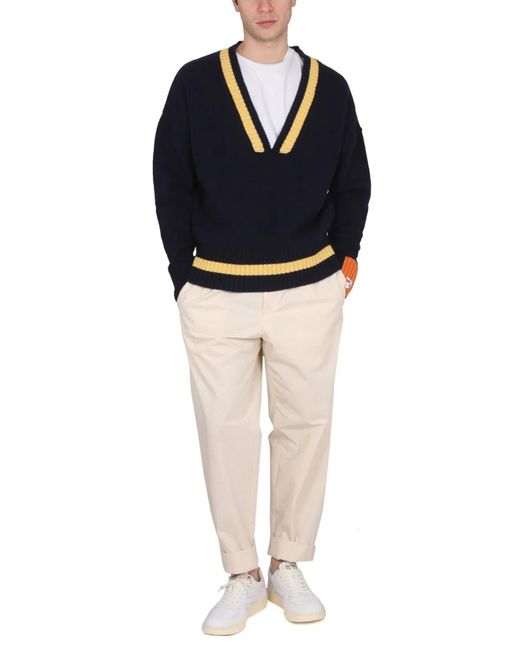 RIGHT FOR Blue V-Neck Jersey