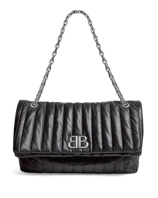 Balenciaga Black Bag, Model Monaco Chain Medium Modele