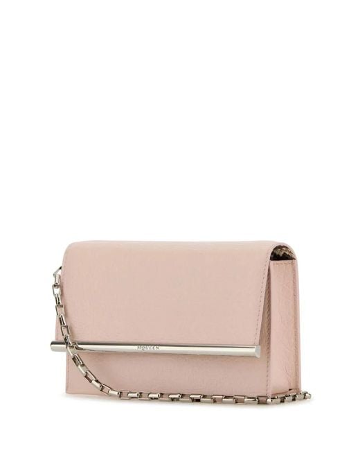 McQueen Pink Mini Cross-Bar Satch