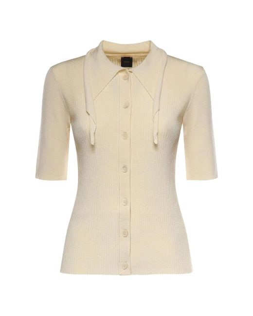 Pinko Natural Angora Viscose Polyamide T-Shirt