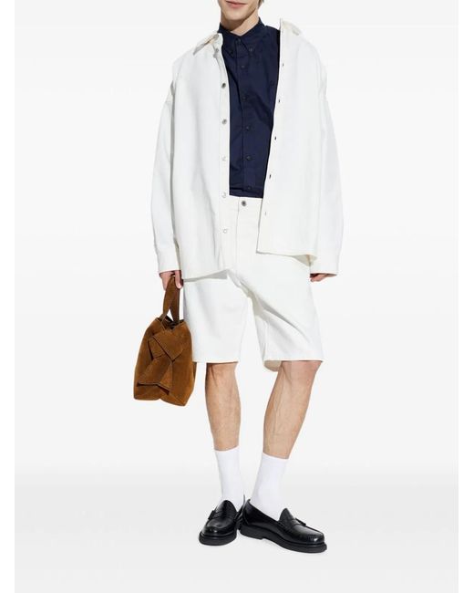 Balmain White Cotton Shirt for men