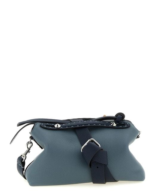 Fendi Blue 'By The Way Soft Selleria' Medium Handbag