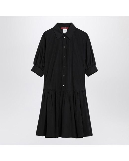 Max Mara Black Short Shirt Dress