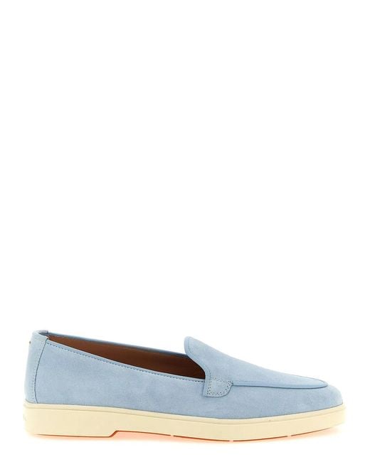 Santoni Blue 'Debora' Loafers