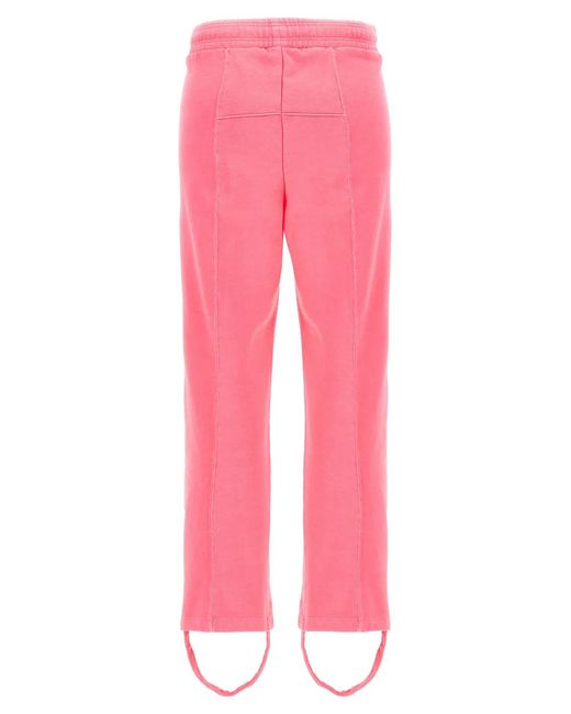 Vetements Pink 'Oval Logo' Joggers