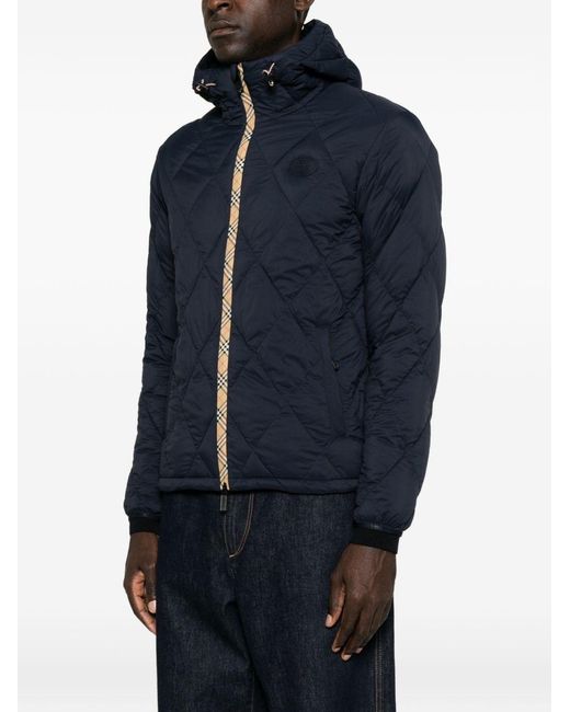 Burberry Blue Hescott Nylon Blouson Jacket for men
