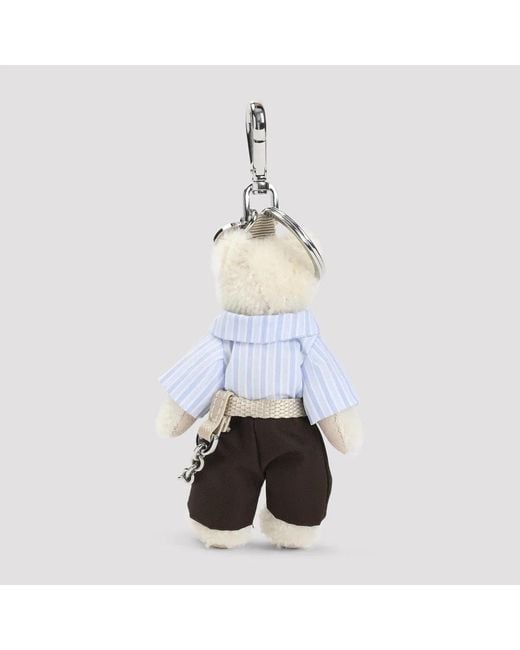 Prada White Teddy-Bear Charm for men