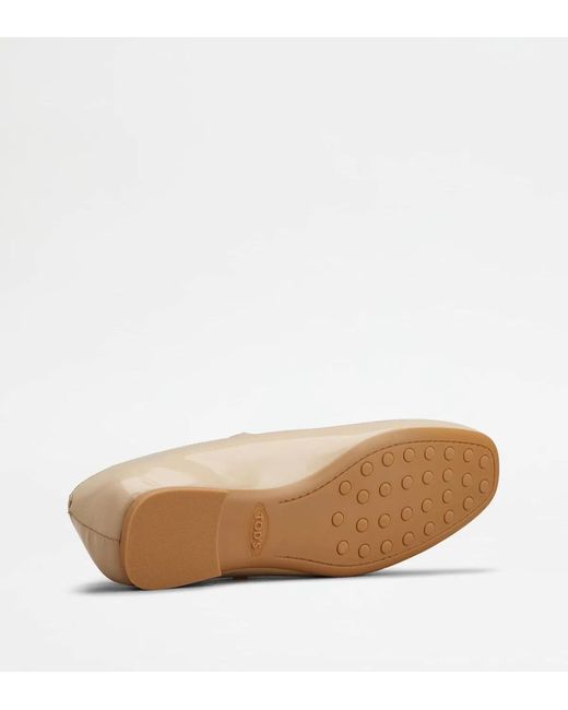 Tod's Natural Gomma Flat 23L Cinturino Bott