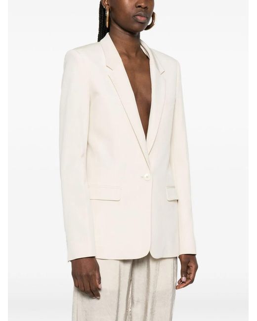 Isabel Marant White Feray Single-Breasted Jacket