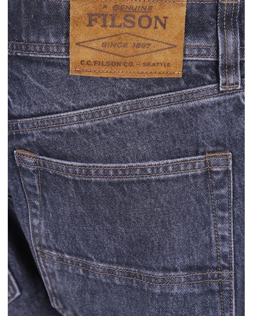 Filson Blue "14-Oz. Straight-Leg Jeans for men