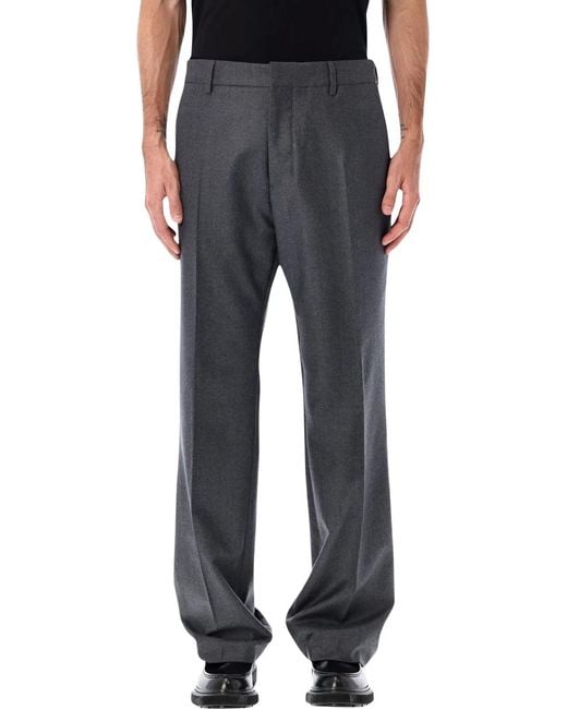 AMI Black Dark Wool Pant for men