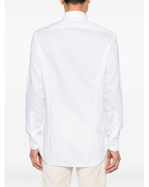 Etro White Cotton Casual Shirt for men
