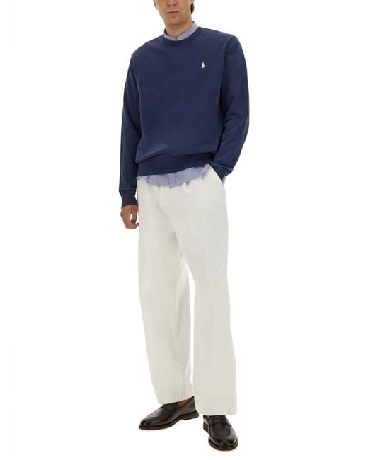Polo Ralph Lauren Blue Cotton Jersey for men