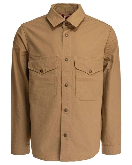 Manifattura Ceccarelli Brown Cotton Jacket for men