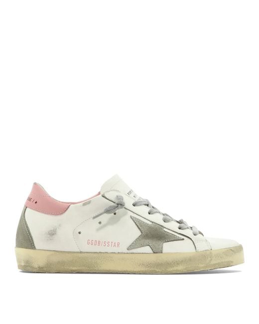 Golden Goose Deluxe Brand Pink "Super Star" Low Sneakers