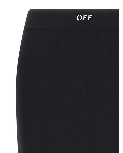 Off-White c/o Virgil Abloh Black Logo Skirt