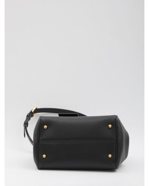 Dolce & Gabbana Black Dolce & Gabbana Medium My Sicily Structured Leather Handbag