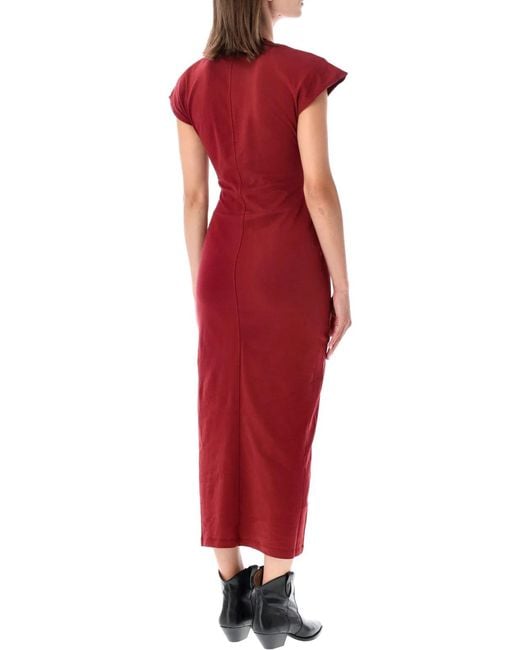Isabel Marant Red Nadra Wrap Dress