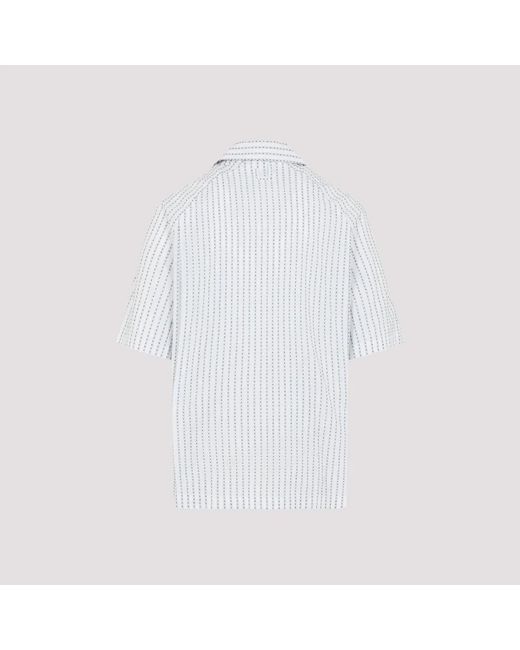 Jacquemus White The Romarin Cotton Shirt for men