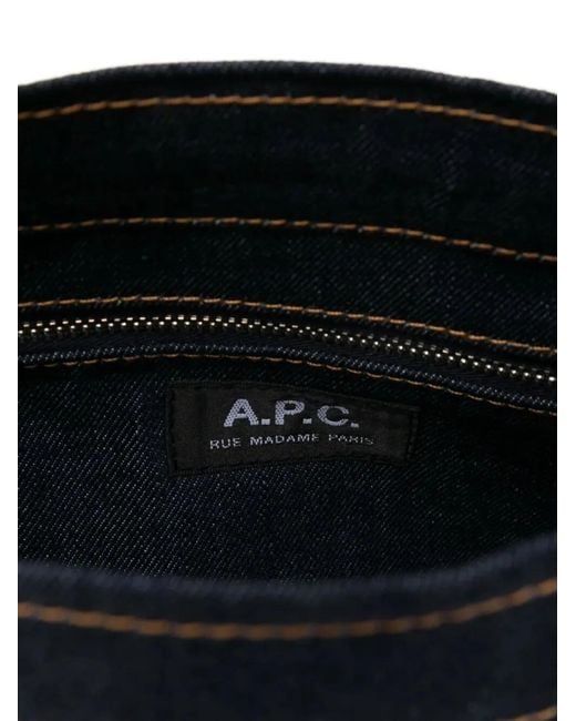 A.P.C. Blue Small Axel Tote