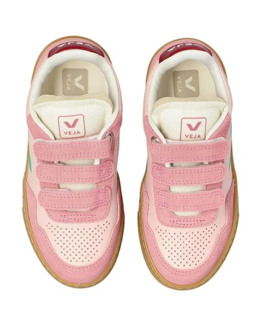 Veja Pink "V-90" Logo Sneaker