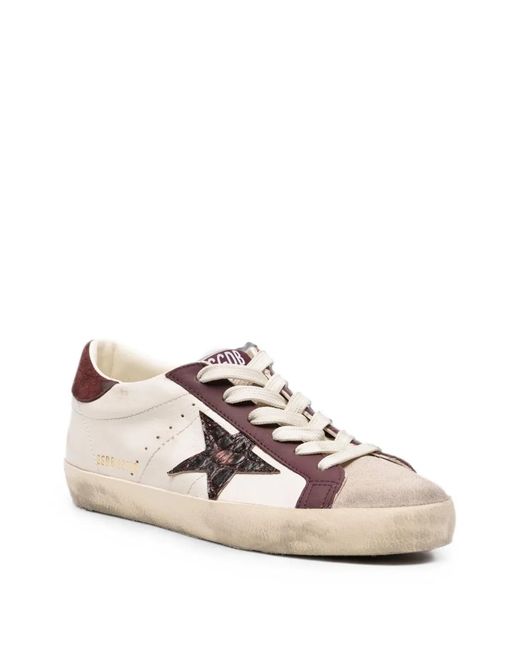 Golden Goose Deluxe Brand Natural Super-Star Leather Sneakers