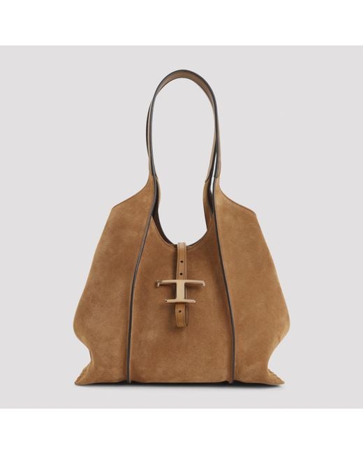 Tod's Brown Camello T Timeless Small Bag