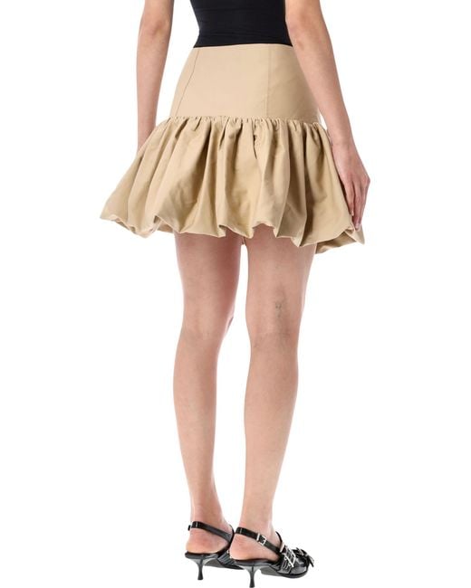 Ganni Natural Cotton Skirt