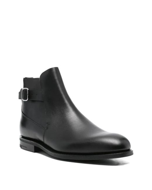Church's Black Buckle-Fastening Leather Ankle Boots for men