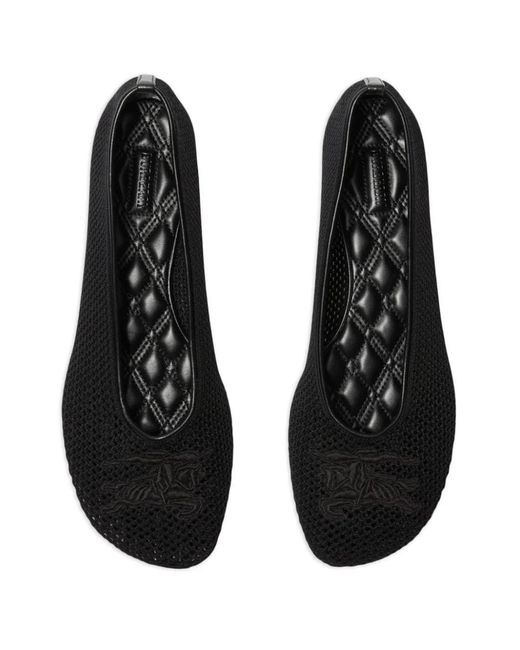 Burberry Black Ballerinas