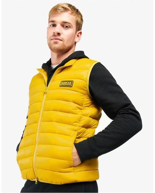 Barbour Yellow Racer Reed Gilet Vest for men