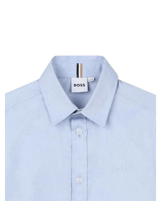 Boss Blue Camicia A Maniche Corte