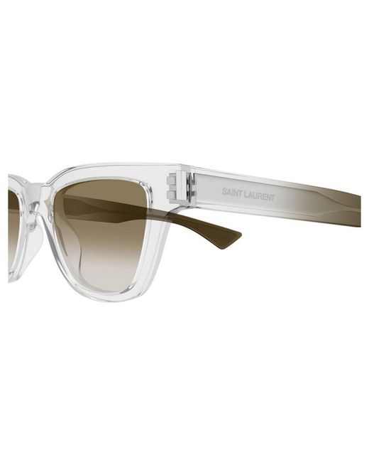 Saint Laurent White Sunglasses for men