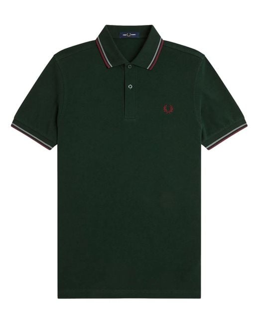 Fred Perry Green Polo With Logo for men