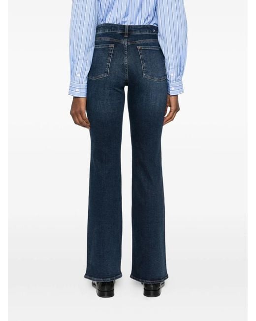 Seven7 Blue The Leggy Bootcut Denim Jeans