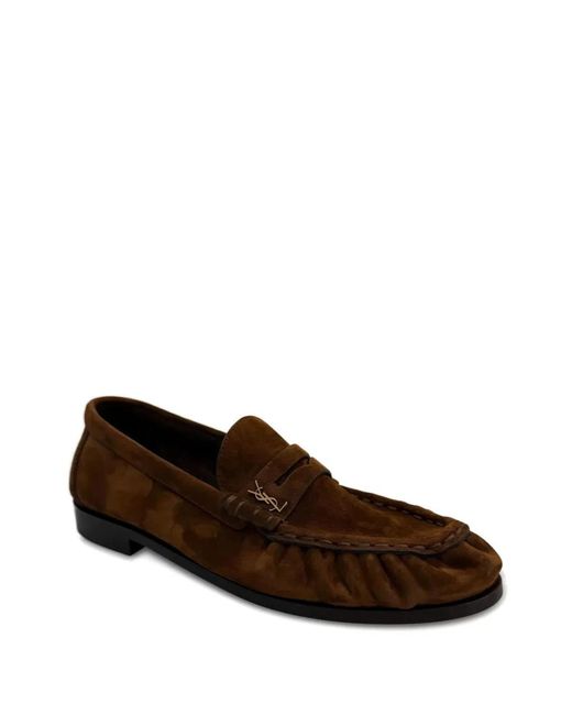 Saint Laurent Brown Le Loafer Supple for men
