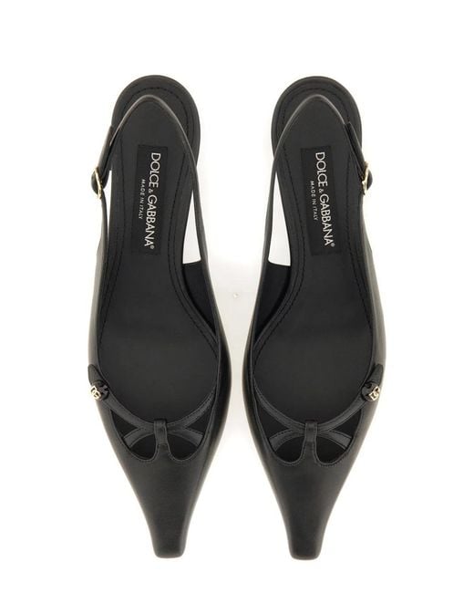 Dolce & Gabbana Black Dolce & Gabbana Tassel Slingback Shoe